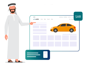 Person with finance options and a calendar
